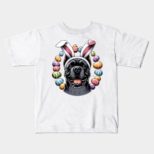 Cane Corso with Bunny Ears Enjoys Easter Merriment Kids T-Shirt